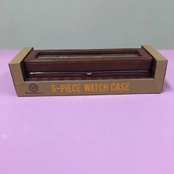 6-Slot Watch Display Case Jewelry Organizers